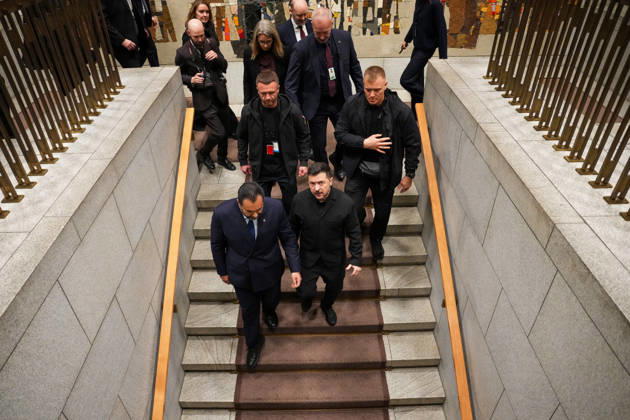 The President of Ukraine visits Norway, Oslo, October 21, 2026. Ukrainian President Volodymyr Zelenskyy visits the Storting, the Norwegian Parliament, where he meets with Storting Speaker Masud Gharahkhani and the parliamentary leaders. Photo: Ole Berg Rusten, NTB POOL, Oslo, Norway. Y2wYR tEVyY EDITORIGINAL USE ONLY Ref BNC POLY2wYR tEVyY jpg  Copyright: xOlexBerg-Rustenx xNTBx