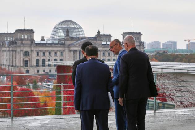 Berlin, Germany, October 21, 2026; Federal Chancellery: Reception for Mongolian President Ukhnaa Khurelsukh and Federal Chancellor Friedrich Merz (CDU) Copyright: xdtsxNachrichtenagenturx dts_140172