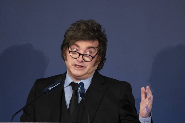 October 21, 2026, Madrid, Spain: Javier Milei, President of the Argentine Republic attends an informative breakfast organized by Nueva Economia Forum in Real Casino in Madrid Madrid Spain - ZUMAs197 20261021_aaa_s197_038 Copyright: xAtilanoxGarciax