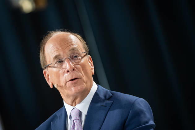 Larry Fink (Laurence Douglas Fink), CEO of BlackRock, speaks at the Berlin Global Dialogue in the former State Council building of the GDR. Berlin Global Dialogue 2026 (BGD 2026), theme: Advancing Alliances for a New Era, Berlin, Germany, ESMT