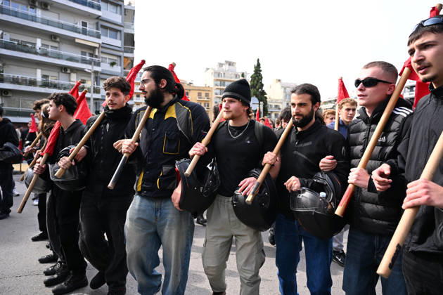 October 21, 2026, Thessaloniki, Greece: Students protest in Greece, calling for better education and government action to ease the burden of rising living costs. Thessaloniki Greece - ZUMAp191 20261021_zap_p191_014 Copyright: xGiannisxPapanikosx