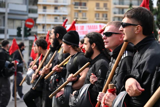 October 21, 2026, Thessaloniki, Greece: Students protest in Greece, calling for better education and government action to ease the burden of rising living costs. Thessaloniki Greece - ZUMAp191 20261021_zap_p191_015 Copyright: xGiannisxPapanikosx