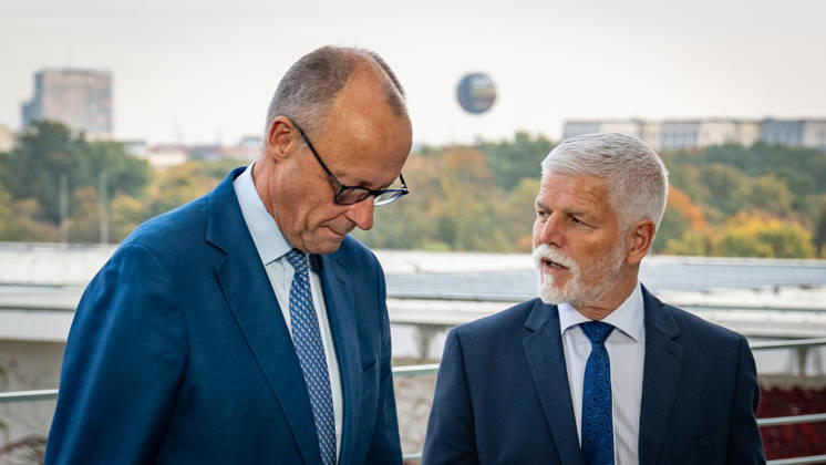 Chancellor Friedrich Merz welcomes Petr Pavel, President of the Czech Republic, to the Federal Chancellery; Czech President at the Federal Chancellery, Berlin, Germany; Berlin, Berlin, Germany; Federal Chancellery
