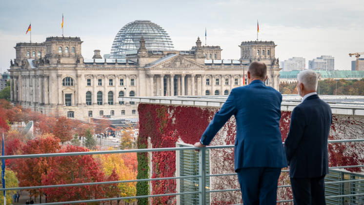 Chancellor Friedrich Merz welcomes Petr Pavel, President of the Czech Republic, to the Federal Chancellery; Czech President at the Federal Chancellery, Berlin, Germany; Berlin, Berlin, Germany; Federal Chancellery