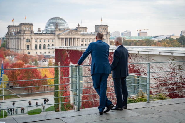 Chancellor Friedrich Merz welcomes Petr Pavel, President of the Czech Republic, to the Federal Chancellery; Czech President at the Federal Chancellery, Berlin, Germany; Berlin, Berlin, Germany; Federal Chancellery