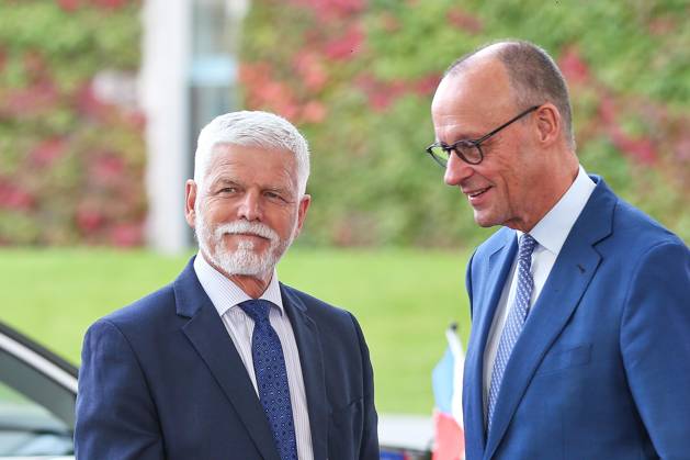 Berlin, Germany, October 21, 2026; Federal Chancellery: Reception for Czech President Petr Pavel and Federal Chancellor Friedrich Merz (CDU) Copyright: xdtsxNachrichtenagenturx dts_140201