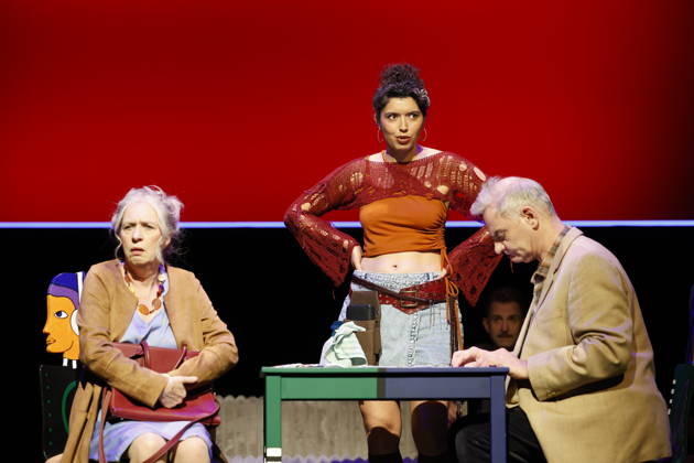 Maria Hartmann, Heinrich Schafmeister, Mark Weigel, Lena Conzendorf, Elisabeth Ebner, Naima Laube *What s Wrong with the World*, October 21, 2026, in Berlin, Schlosspark Theater, Germany