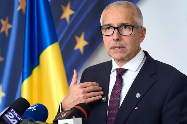Radu Marinescu, Romanian Minister of Justice, Press Conference Bucharest, Romania. 21st Oct, 2026: Radu Marinescu, Minister of Justice, holds a press conference at the ministry s headquarters. Bucharest Romania Copyright: xLucianxAlecux