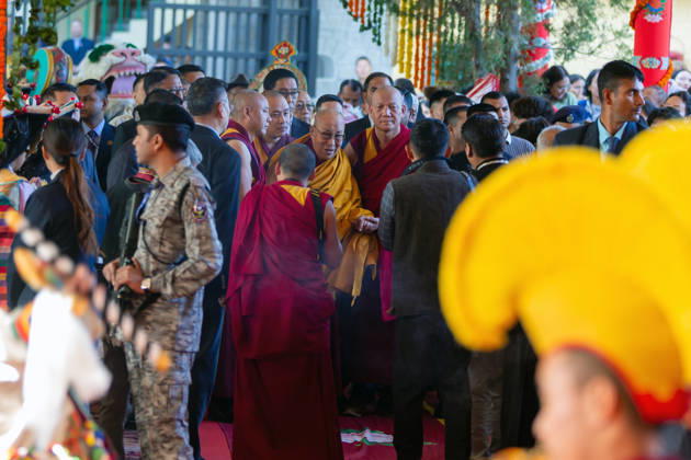 October 21, 2026, Dharamshala, Himachal Pradesh, India: Tibetan Spiritual leader the Dalai Lama arrived to attend a Long Life Prayer offered to him by TIPA, Norbulingka Institute and Nepal Tibetan Lhamo Association at Tsuglakhang Temple, Mcleodganj, Dharamshala on Wednesday. Dharamshala India  - ZUMAb235 20261021_zip_b235_007 Copyright: xShaileshxBhatnagarx