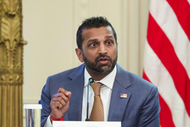 Kash Patel, Director of the Federal Bureau of Investigation of the United States, speaks during a roundtable discussion on cybercrime in the East Room of the White House on Wednesday, October 21, 2026 in Washington, DC. The administration is fighting back against foreign-based organized criminal organizations that exploit Americans in cyberspace and their scam centers and fraud schemes.  WAX20261021810 SamuelxCorum