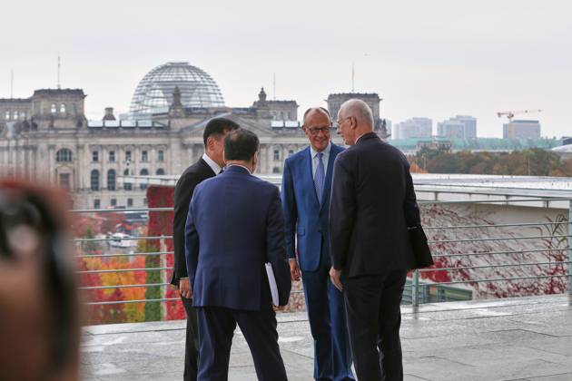Berlin, Germany, October 21, 2026; Federal Chancellery: Reception for Mongolian President Ukhnaa Khurelsukh and Federal Chancellor Friedrich Merz (CDU) Copyright: xdtsxNachrichtenagenturx dts_140181