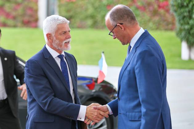 Berlin, Germany, October 21, 2026; Federal Chancellery: Reception for Czech President Petr Pavel and Federal Chancellor Friedrich Merz (CDU) Copyright: xdtsxNachrichtenagenturx dts_140192