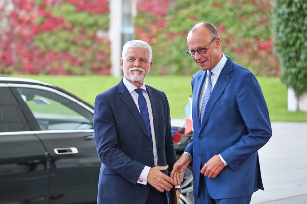 Berlin, Germany, October 21, 2026; Federal Chancellery: Reception for Czech President Petr Pavel and Federal Chancellor Friedrich Merz (CDU) Copyright: xdtsxNachrichtenagenturx dts_140199