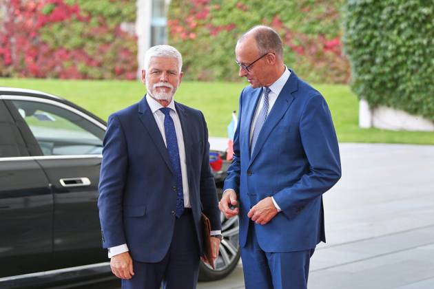 Berlin, Germany, October 21, 2026; Federal Chancellery: Reception for Czech President Petr Pavel and Federal Chancellor Friedrich Merz (CDU) Copyright: xdtsxNachrichtenagenturx dts_140202