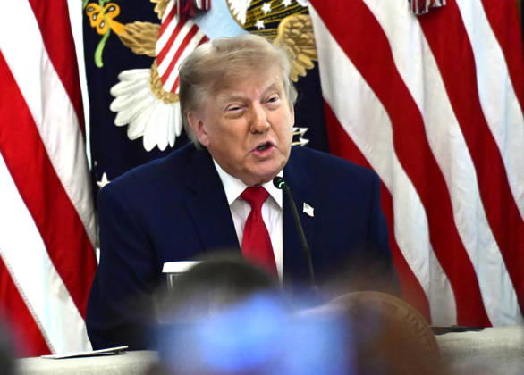 DC: Trump Roundtable on Cybercrime Against Seniors United States President Donald J Trump makes remarks as he hosts a Roundtable on Protecting American Families and Seniors from Cybercrime, in the East Room of the White House in Washington, DC, USA, on Wednesday, October 21, 2026. Credit: CNP AdMedia EDITORIAL USE ONLY  Copyright: xx AdMediax admphotosthree021230