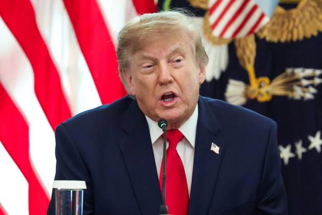 DC: Trump Roundtable on Cybercrime Against Seniors United States President Donald Trump speaks during a roundtable discussion on cybercrime in the East Room of the White House on October 21, 2026 in Washington, D.C. The administration is fighting back against foreign-based organized criminal organizations that exploit Americans in cyberspace and their scam centers and fraud schemes. Credit: CNP AdMedia EDITORIAL USE ONLY  Copyright: xx AdMediax admphotosthree021222