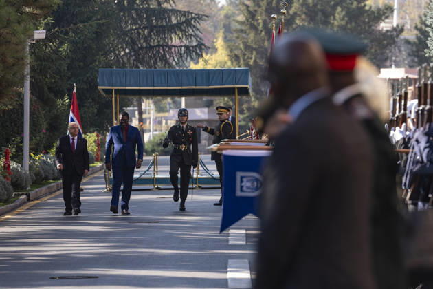 Yasar Guler - Baboucarr Ousmaila Joof meeting in Ankara ANKARA, TURKIYE - OCTOBER 22: Turkish National Defense Minister Yasar Guler welcomes Minister of Defense of the Republic of The Gambia Baboucarr Ousmaila Joof with an official military ceremony at the Ministry of National Defense in Ankara, Turkiye on Thursday, October 22, 2026. Osmancan Gurdogan Anadolu Ankara Turkey. Editorial use only. Please get in touch for any other usage.  Copyright: x2026xAnadoluxOsmancanxGurdoganx