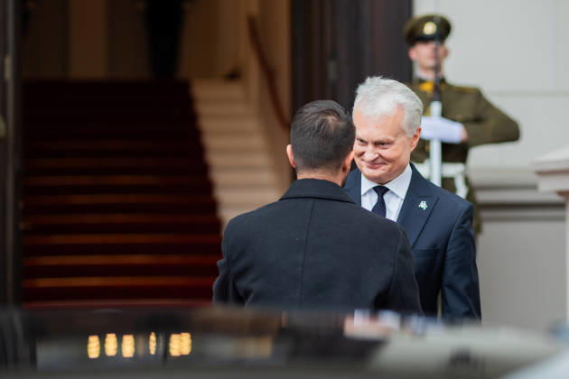 Gitanas Nauseda, President of the Republic of Lithuania, received Jakov Milatovic, President of Montenegro, who was visiting Lithuania. Vilnius, October 22, 2026  Copyright: xx