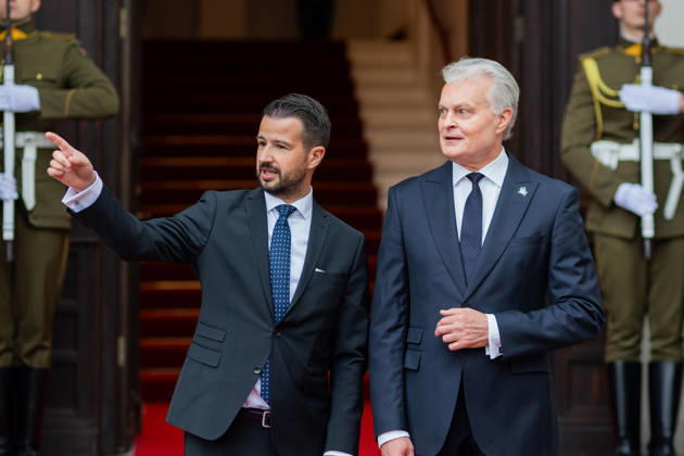 Gitanas Nauseda, President of the Republic of Lithuania, received Jakov Milatovic, President of Montenegro, who was visiting Lithuania. Vilnius, October 22, 2026  Copyright: xx