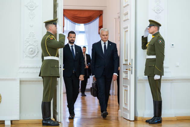 Gitanas Nauseda, President of the Republic of Lithuania, received Jakov Milatovic, President of Montenegro, who was visiting Lithuania. Vilnius, October 22, 2026  Copyright: xx