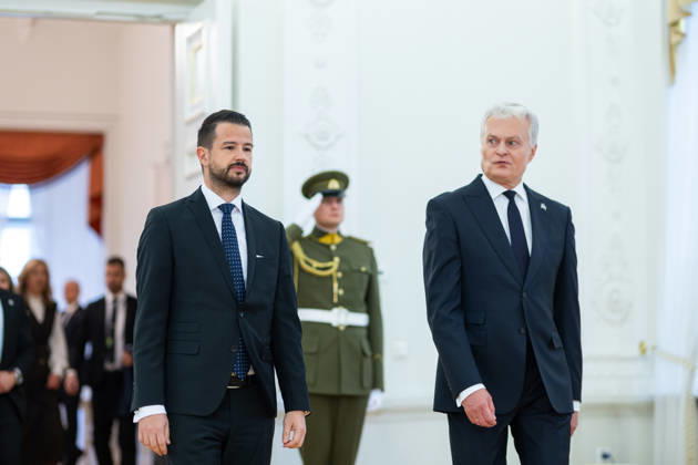 Gitanas Nauseda, President of the Republic of Lithuania, received Jakov Milatovic, President of Montenegro, who was visiting Lithuania. Vilnius, October 22, 2026  Copyright: xx