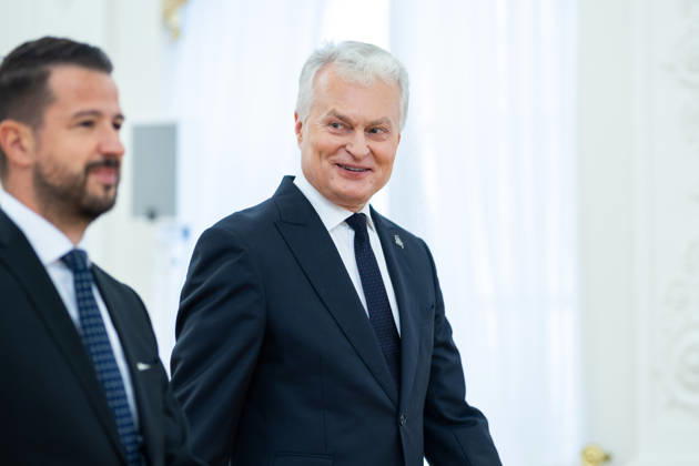 Gitanas Nauseda, President of the Republic of Lithuania, received Jakov Milatovic, President of Montenegro, who was visiting Lithuania. Vilnius, October 22, 2026  Copyright: xx