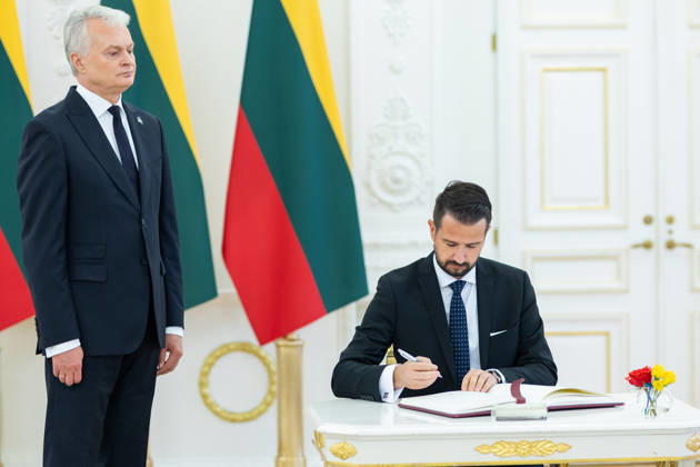 Gitanas Nauseda, President of the Republic of Lithuania, received Jakov Milatovic, President of Montenegro, who was visiting Lithuania. Vilnius, October 22, 2026  Copyright: xx