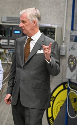 The King Visits Technicity Brussels ANDERLECHT, BELGIUM - OCTOBER 22 : King Philippe visits Technicity.brussels, the training and employment hub for the technology industry, in Anderlecht. Technicity.brussels was established through a public-private partnership and is aimed at job seekers, employees seeking retraining or further education, and students and teachers from secondary schools and colleges. The organization offers hands-on technical training and actively assists participants in finding a job. Companies can turn to it for continuing education for their staff or to rent modern technical infrastructure. During his visit, the King toured four training workshopselevator technology; HVAC and refrigeration technology; welding; and ele  Copyright: xBertxVanxDenxBrouckex