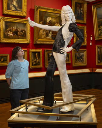 October 22, 2026, London, London, UK: LONDON, UK. ‘Ensemble worn at Imperial College gigâ€⠢, 1973, designer and maker unknown, at a preview of ‘Freddie Mercury Splendid Thingsâ€⠢ at the V&A, South Kensington. To mark the 80th anniversary year of Freddie Mercuryâ€⠢s birth, eight looks worn by him are displayed around the museum in a trail ,developed with Mary Austin, his former fianco e and close friend, to celebrate his career through costumes and accessories worn in some of Queenâ€⠢s most memorable music videos and performances. The show runs to 17 January 2027. London UK - ZUMAl94_ 20261022_zaf_l94_005 Copyright: xStephenxChungx