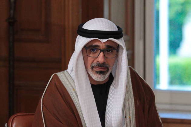 October 22, 2026, Athens, Greece: Abu Dhabi Crown Prince Sheikh Khaled bin Mohamed bin Zayed Al Nahyan meets Greek Prime Minister Kyriakos Mitsotakis at the Maximos Mansion in Athens on Thursday, October 22, 2026, during his official visit to Greece. The meeting focuses on strengthening bilateral relations and expanding cooperation between Greece and the United Arab Emirates in areas of mutual interest. Athens Greece - ZUMAv62_ 20261022_zaf_v62_007 Copyright: xAristidisxVafeiadakisx