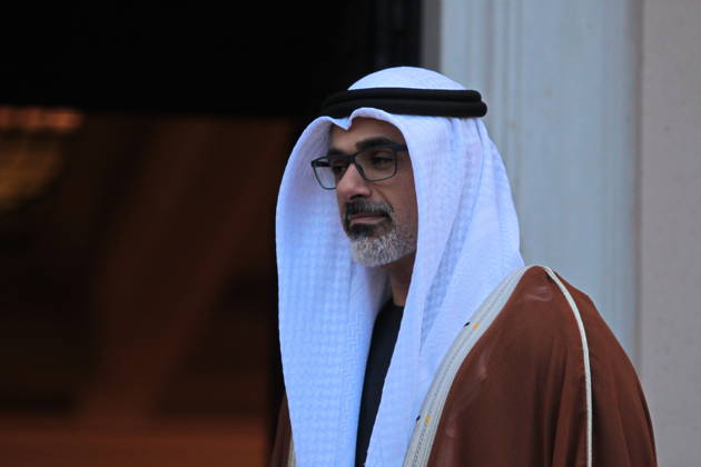October 22, 2026, Athens, Greece: Abu Dhabi Crown Prince Sheikh Khaled bin Mohamed bin Zayed Al Nahyan meets Greek Prime Minister Kyriakos Mitsotakis at the Maximos Mansion in Athens on Thursday, October 22, 2026, during his official visit to Greece. The meeting focuses on strengthening bilateral relations and expanding cooperation between Greece and the United Arab Emirates in areas of mutual interest. Athens Greece  - ZUMAv62_ 20261022_zaf_v62_004 Copyright: xAristidisxVafeiadakisx