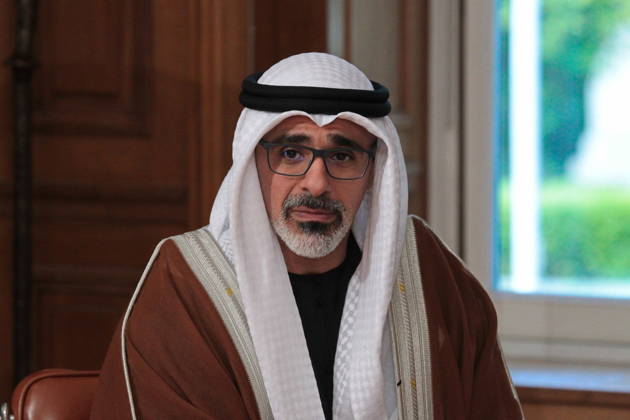 October 22, 2026, Athens, Greece: Abu Dhabi Crown Prince Sheikh Khaled bin Mohamed bin Zayed Al Nahyan meets Greek Prime Minister Kyriakos Mitsotakis at the Maximos Mansion in Athens on Thursday, October 22, 2026, during his official visit to Greece. The meeting focuses on strengthening bilateral relations and expanding cooperation between Greece and the United Arab Emirates in areas of mutual interest. Athens Greece  - ZUMAv62_ 20261022_zaf_v62_005 Copyright: xAristidisxVafeiadakisx