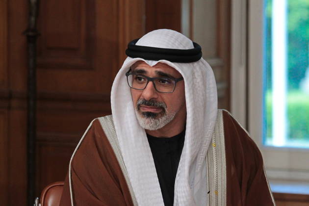 October 22, 2026, Athens, Greece: Abu Dhabi Crown Prince Sheikh Khaled bin Mohamed bin Zayed Al Nahyan meets Greek Prime Minister Kyriakos Mitsotakis at the Maximos Mansion in Athens on Thursday, October 22, 2026, during his official visit to Greece. The meeting focuses on strengthening bilateral relations and expanding cooperation between Greece and the United Arab Emirates in areas of mutual interest. Athens Greece  - ZUMAv62_ 20261022_zaf_v62_010 Copyright: xAristidisxVafeiadakisx