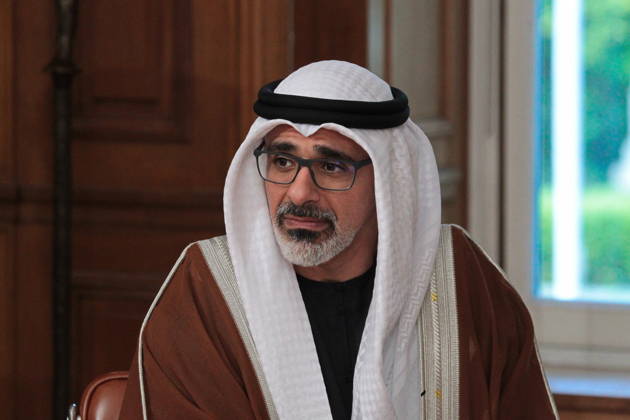 October 22, 2026, Athens, Greece: Abu Dhabi Crown Prince Sheikh Khaled bin Mohamed bin Zayed Al Nahyan meets Greek Prime Minister Kyriakos Mitsotakis at the Maximos Mansion in Athens on Thursday, October 22, 2026, during his official visit to Greece. The meeting focuses on strengthening bilateral relations and expanding cooperation between Greece and the United Arab Emirates in areas of mutual interest. Athens Greece  - ZUMAv62_ 20261022_zaf_v62_011 Copyright: xAristidisxVafeiadakisx