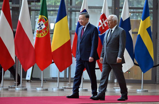 Vietnamese President To Lam - European Council President Costa meeting in Brussels BRUSSELS, BELGIUM - OCTOBER 22: Vietnamese President To Lam (L) meets with European Council President Antonio Costa (R) in Brussels, Belgium, on October 22, 2026. Dursun Aydemir Anadolu Brussels Belgium. Editorial use only. Please get in touch for any other usage.  Copyright: x2026xAnadoluxDursunxAydemirx