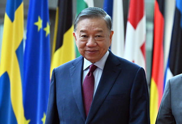 Vietnamese President To Lam - European Council President Costa meeting in Brussels BRUSSELS, BELGIUM - OCTOBER 22: Vietnamese President To Lam meets with European Council President Antonio Costa (not seen) in Brussels, Belgium, on October 22, 2026. Dursun Aydemir Anadolu Brussels Belgium. Editorial use only. Please get in touch for any other usage.  Copyright: x2026xAnadoluxDursunxAydemirx