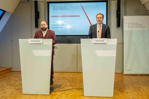 October 22, 2026: Presentation at the Federal Ministry of Agriculture and Forestry (BMLUK) by Norbert Totschnig, ÖVP, Managing Director of IFDD and Federal Minister of Agriculture and Forestry, Climate and Environmental Protection, Regions, and Water Management, Norbert Totschni