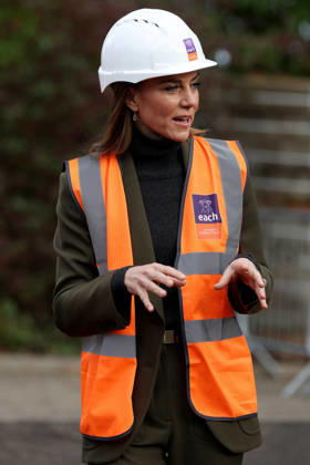 Britain s Kate, Princess of Wales visits Ipswich Britain s Kate, Princess of Wales views construction work at The Treehouse children s hospice during a visit to learn about the care and support provided by East Anglia s Children s Hospices (EACH), in Ipswich, Britain, October 22, 2026., Credit:Avalon.red PA ROTA - B68 Avalon UNITED KINGDOM, Ipswich  Copyright: xAvalon.redx xPAxROTAx-xB68x xAvalonx 1145643378