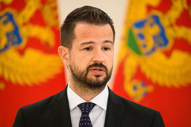 Montenegrin President Jakov Milatovic meets Lithuanian President Gitanas Nauseda in Vilnius VILNIUS, LITHUANIA - OCTOBER 22: Montenegrin President Jakov Milatovic and Lithuanian President Gitanas Nauseda (not seen) hold a joint press conference during Milatovic s official visit to Vilnius, Lithuania, on October 22, 2026. Yauhen Yerchak Anadolu Vilnius Lithuania. Editorial use only. Please get in touch for any other usage.  Copyright: x2026xAnadoluxYauhenxYerchakx