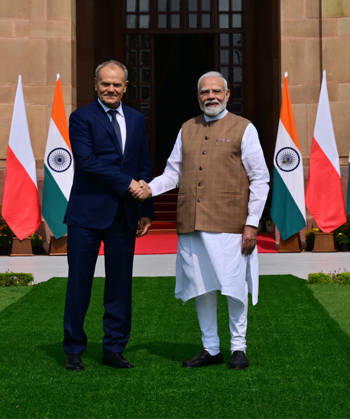 Politics, Diplomacy, Government Polish Prime Minister Donald Tusk is on an official visit to India from October 21 to 23, 2026, at the invitation of PM Modi. * Focus Areas: The talks reviewed the entire spectrum of bilateral relations which was elevated to a Strategic Partnership during PM Modi s visit to Warsaw in August 2024 and focused on defense, security, science, technology, cyber security, AI, and trade. * * Business Forum: An India-Poland Business Forum is being held in New Delhi, and PM Tusk is also scheduled to travel to Bengaluru to engage with business stakeholders in the IT and space sectors. * * Diplomatic Context: This marks Prime Minister Tusk s second bilateral visit to India as Poland s Prime Minister (following his Copyright: xSeshadrixSukumarx
