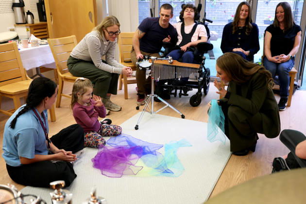 Britain s Kate, Princess of Wales visits Ipswich Britain s Kate, Princess of Wales, attends a music therapy session at The Treehouse children s hospice, as part of a visit to learn about the care and support provided by East Anglia s Children s Hospices (EACH), in Ipswich, Britain, October 22, 2026., Credit:Avalon.red PA ROTA - B68 Avalon UNITED KINGDOM, Ipswich Copyright: xAvalon.redx xPAxROTAx-xB68x xAvalonx 1145647515
