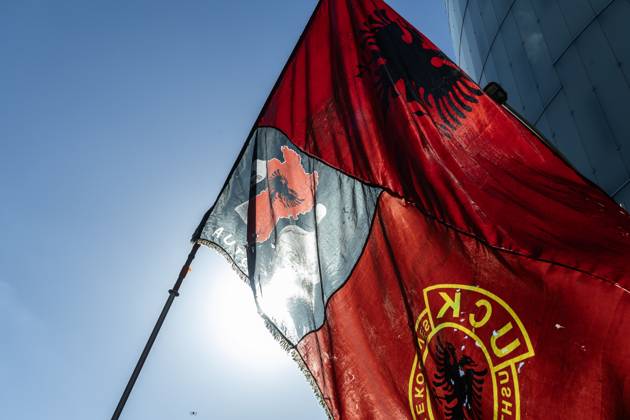 October 22, 2026, Tirana, Albania: TIRANA, ALBANIA, OCTOBER 22, 2026: Demonstrators gather outside the Albanian Parliament as lawmakers convene for a plenary session amid continuing student-led anti-government protests. The movement calls for improved university conditions, increased education funding and greater government accountability, alongside demands for Prime Minister Edi RamaÃ¢â‚¬â ¢s resignation. Tirana Albania  - ZUMAq101 20261022_zna_q101_053 Copyright: xKonstantinosxZilosx