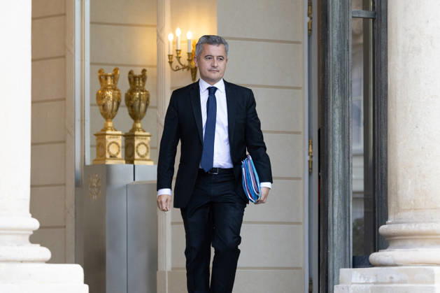 Weekly Cabinet Meeting - Paris Justice Minister Gerald Darmanin leaves after attending the weekly cabinet meeting at the Elysee Palace in Paris on October 22, 2026. Photo by Raphael Lafargue ABACAPRESS.COM Paris France Copyright: xLafarguexRaphael ABACAx