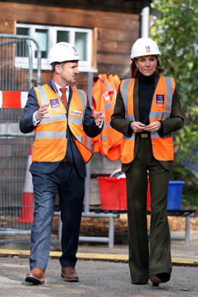 Britain s Kate, Princess of Wales visits Ipswich Britain s Kate, Princess of Wales, views construction work with East Anglia s Children s Hospices (EACH) chief executive Kevin Clements at The Treehouse children s hospice during a visit to learn about the care and support provided by the organisation, in Ipswich, Britain, October 22, 2026., Credit:Avalon.red PA ROTA - B68 Avalon UNITED KINGDOM, Ipswich  Copyright: xAvalon.redx xPAxROTAx-xB68x xAvalonx 1145656330
