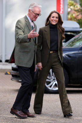 Britain s Kate, Princess of Wales visits Ipswich Britain s Kate, Princess of Wales, walks with Lord-Lieutenant of Suffolk Mark Pendlington during a visit to The Treehouse children s hospice to learn about the care and support provided by East Anglia s Children s Hospices (EACH), in Ipswich, Britain, October 22, 2026., Credit:Avalon.red PA ROTA - B68 Avalon UNITED KINGDOM, Ipswich  Copyright: xAvalon.redx xPAxROTAx-xB68x xAvalonx 1145656333