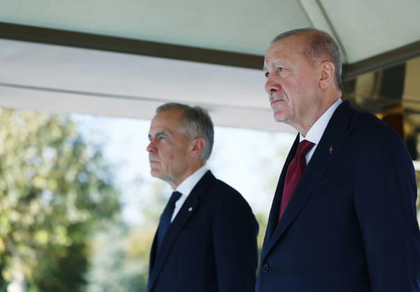 Recep Tayyip Erdogan - Mark Carney meeting in Ankara ANKARA, TURKIYE - OCTOBER 22: (----EDITORIAL USE ONLY - MANDATORY CREDIT - TURKISH PRESIDENCY MURAT CETINMUHURDAR HANDOUT - NO MARKETING NO ADVERTISING CAMPAIGNS - DISTRIBUTED AS A SERVICE TO CLIENTS----) Turkish President Recep Tayyip Erdogan receives Canadian Prime Minister Mark Carney with an official ceremony in Ankara, Turkiye on October 22, 2026. TUR Presidency Murat Cetinmuhurdar Anadolu Ankara Turkey. Editorial use only. Please get in touch for any other usage.  Copyright: x2026xAnadoluxTURxPresidency xMuratxCetinmuhurdarx