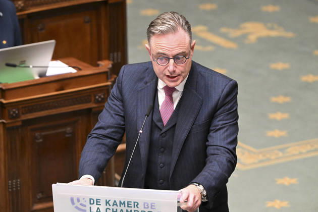 Plenary Session - Federal Parliament Brussels, 22 10 2026 : Plenary session at the Federal Parliament. Pix : Bart De Wever . Credit : Peter De Smedt CC Brussels Belgium  Copyright: xContentxCurationx PeterxDexSmedtx xCCx