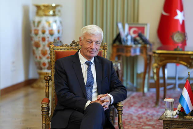 Speaker of the Turkish Parliament Numan Kurtulmus meets Luxembourg Counterpart Claude Wiseler in Ankara ANKARA, TURKIYE - OCTOBER 22: (----EDITORIAL USE ONLY - MANDATORY CREDIT - TURKISH GRAND NATIONAL ASSEMBLY HANDOUT - NO MARKETING NO ADVERTISING CAMPAIGNS - DISTRIBUTED AS A SERVICE TO CLIENTS----) Speaker of the Grand National Assembly of Turkiye Numan Kurtulmus (not seen) meets with Claude Wiseler, President of the Chamber of Deputies of Luxembourg, at the Turkish Grand National Assembly in Ankara, Turkiye on October 22, 2026. Turkish Grand National Assembly Anadolu Ankara Turkey. Editorial use only. Please get in touch for any other usage.  Copyright: x2026xAnadoluxTurkishxGrandxNationalxAssemblyx