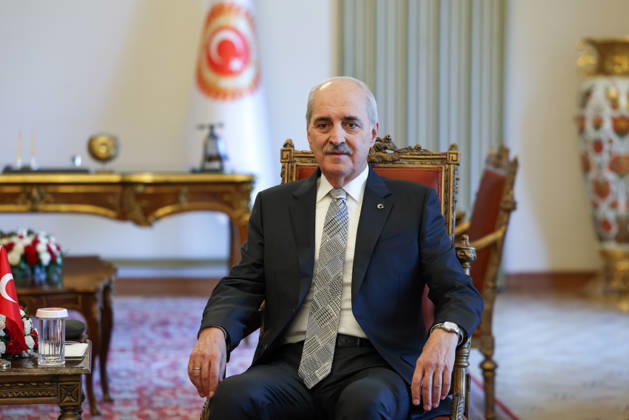 Speaker of the Turkish Parliament Numan Kurtulmus meets Luxembourg Counterpart Claude Wiseler in Ankara ANKARA, TURKIYE - OCTOBER 22: (----EDITORIAL USE ONLY - MANDATORY CREDIT - TURKISH GRAND NATIONAL ASSEMBLY HANDOUT - NO MARKETING NO ADVERTISING CAMPAIGNS - DISTRIBUTED AS A SERVICE TO CLIENTS----) Speaker of the Grand National Assembly of Turkiye Numan Kurtulmus meets with Claude Wiseler (not seen), President of the Chamber of Deputies of Luxembourg, at the Turkish Grand National Assembly in Ankara, Turkiye on October 22, 2026. Turkish Grand National Assembly Anadolu Ankara Turkey. Editorial use only. Please get in touch for any other usage.  Copyright: x2026xAnadoluxTurkishxGrandxNationalxAssemblyx
