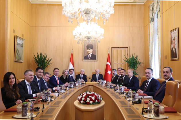 Speaker of the Turkish Parliament Numan Kurtulmus meets Luxembourg Counterpart Claude Wiseler in Ankara ANKARA, TURKIYE - OCTOBER 22: (----EDITORIAL USE ONLY - MANDATORY CREDIT - TURKISH GRAND NATIONAL ASSEMBLY HANDOUT - NO MARKETING NO ADVERTISING CAMPAIGNS - DISTRIBUTED AS A SERVICE TO CLIENTS----) Speaker of the Grand National Assembly of Turkiye Numan Kurtulmus meets with Claude Wiseler, President of the Chamber of Deputies of Luxembourg, at the Turkish Grand National Assembly in Ankara, Turkiye on October 22, 2026. Turkish Grand National Assembly Anadolu Ankara Turkey. Editorial use only. Please get in touch for any other usage.  Copyright: x2026xAnadoluxTurkishxGrandxNationalxAssemblyx